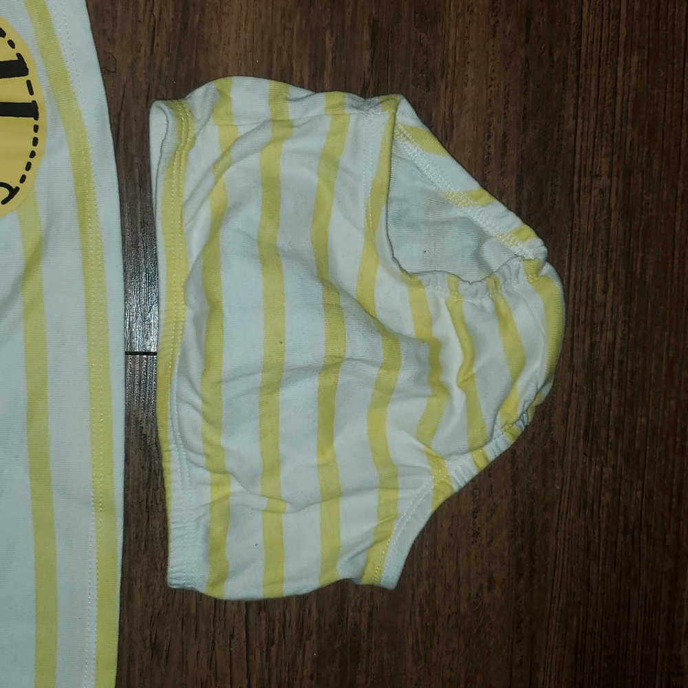 3-Piece Baby & Toddler Girls Bee Garden Dress, Diaper Cover & Headband Set 12 Mo - Picture 5 of 14